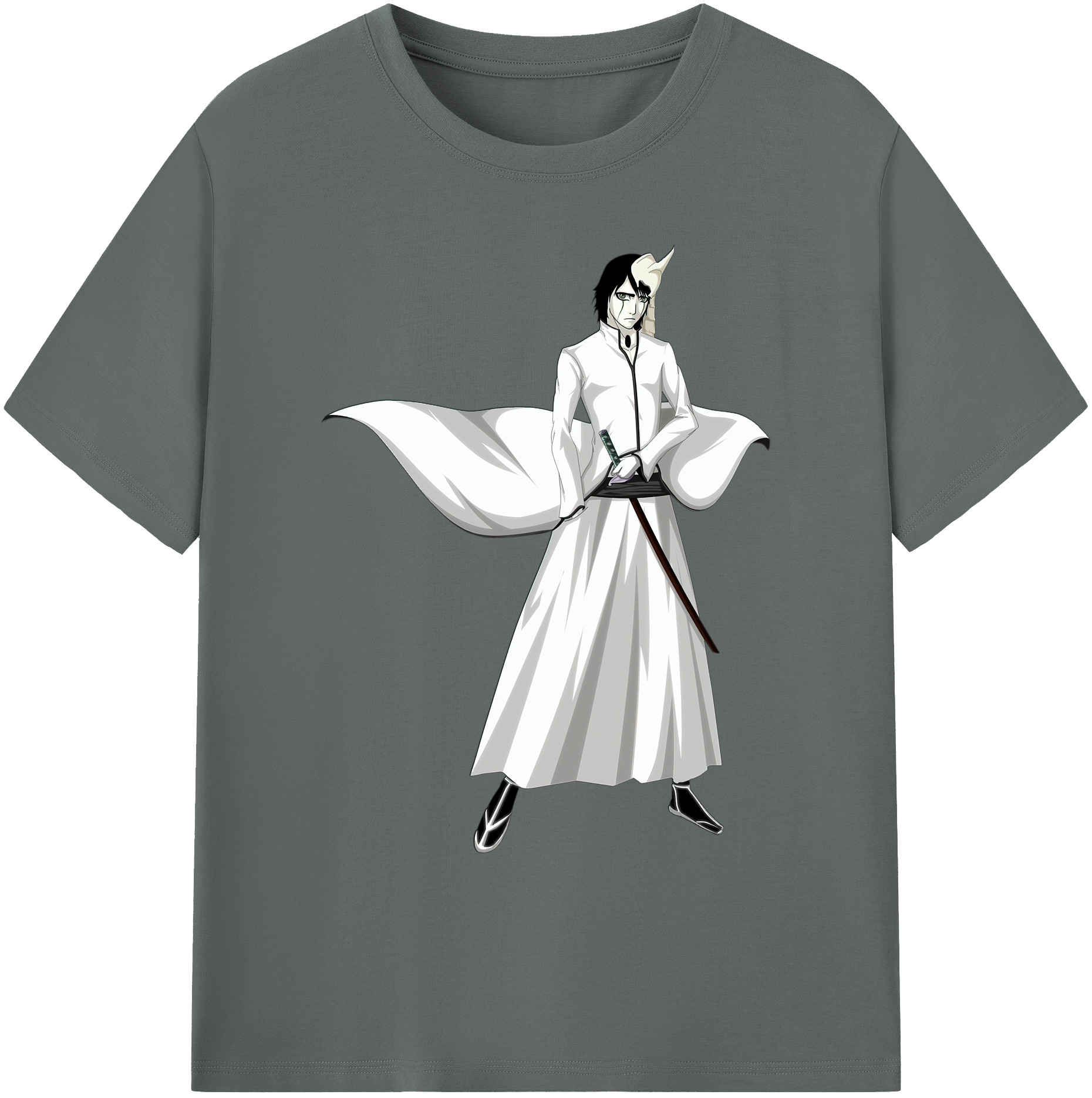 （画像用） ブリーチ ウルキオラ·シファー BLEACH Ulquiorra cifer 綿100％ メンズ半袖Tシャツ｜肌触りやわらか＆通気性